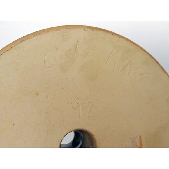 Vintage Artisan Pottery Chicken Cooker Seagrove NC Ceramics Pine cone and needle - Picture 8 of 9